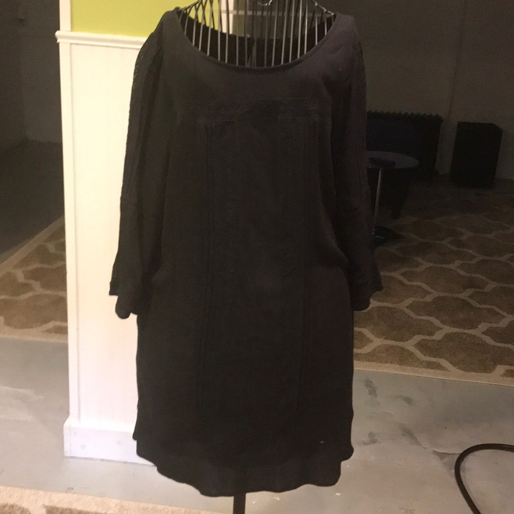 Sanctuary NWT new black dress Rustic Charm size m